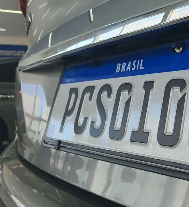 Placa Mercosul instalada - foto 4