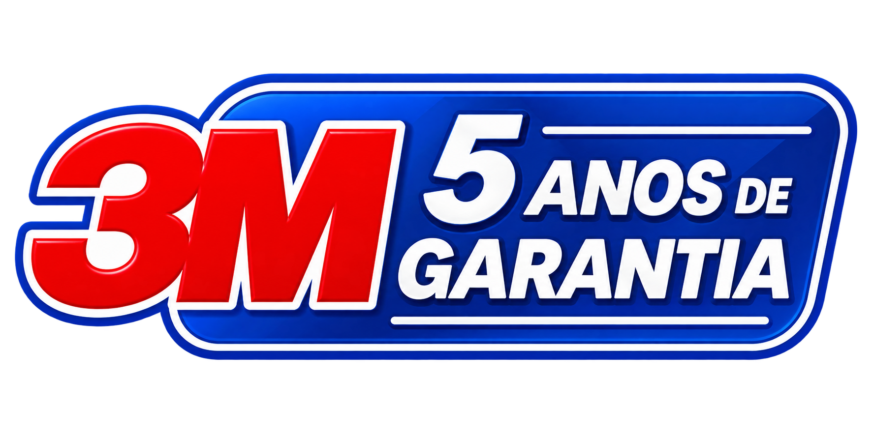 Logo 3M 5 anos de garantia